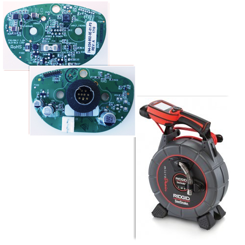 Rigid SeeSnake Micro Drain PCB board repair #24443 - Electronix Services